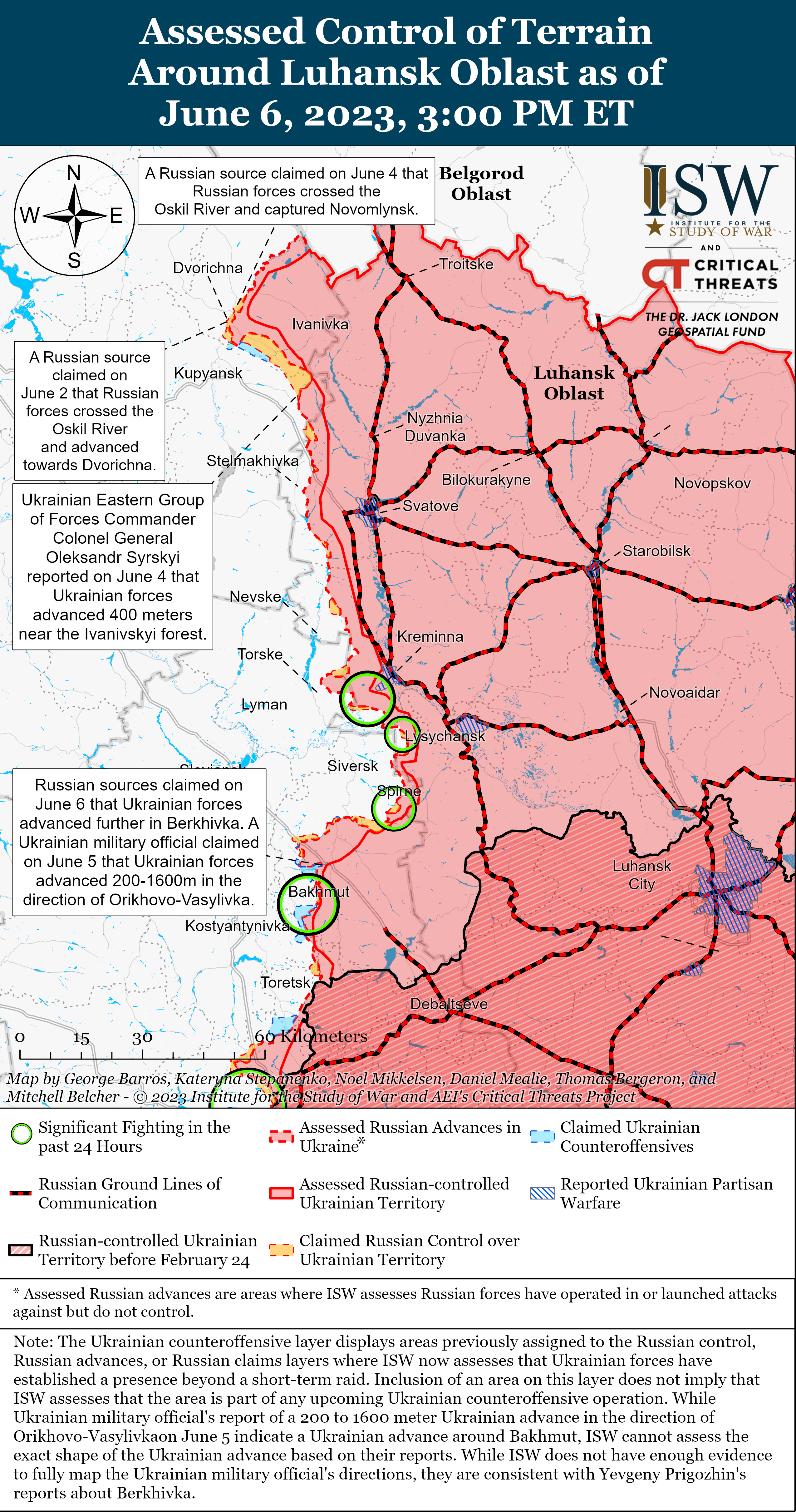 Successful Bakhmut counteroffensive: ISW battle maps